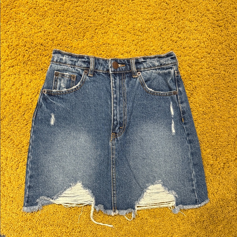 Stradivarius mini denim skirt